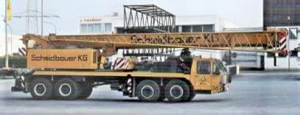 Kranbild Schmidbauer Liebherr LT 1045 Kran Nr 387 Autokran Portal