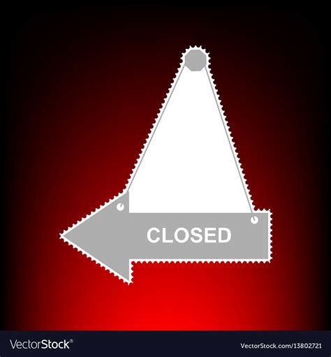 Closed Royalty Free Vector Image - VectorStock