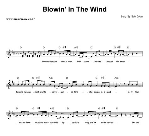 Bob Dylan Blowin In The Wind