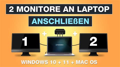 Zwei Monitore an Laptop anschließen Bildschirme erweitern mit der HP