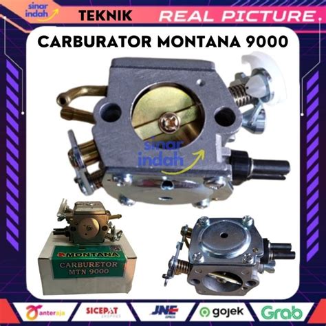 Jual Carburator Mesin Chainsaw Montana Tipe MTN 9000 CS Gerjaji