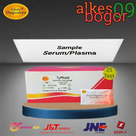 Jual Typhoid Card Salmonella Typhi Igg Igm Isi Test Cassette Box