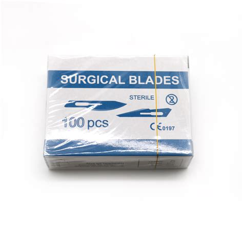 Pcs Sterile Carbon Steel Scalpel Blade Disposable Dental Surgical