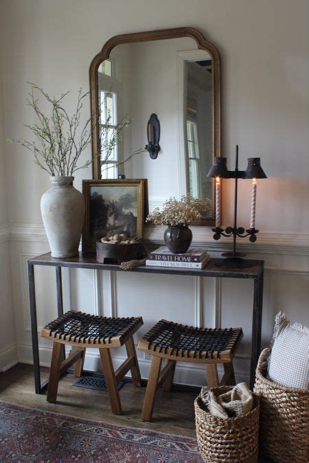 Woven Drawer Console Table Black Curated On LTK Materials Board