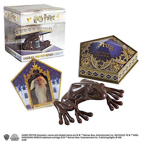 Harry Potter Replik Figur Schokofrosch Mit 3d Sammelkarte Merlinum