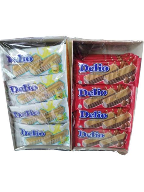 Delio Cream Wafer Wafer Berkrim 16gx24pcs Lazada