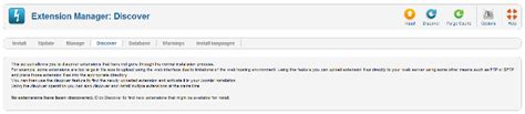 Help Extensions Extension Manager Discover Joomla Documentation