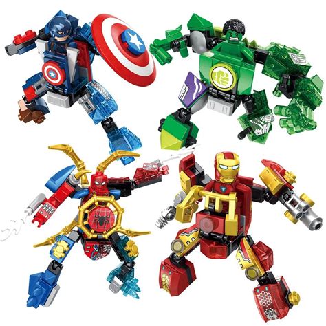 Bloques De Construcci N De Marvel Minifiguras De Modelos Compatibles