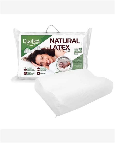 Riachuelo Travesseiro Natural Latex Cervical 50 X 70 Duoflex