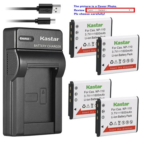 Kastar Battery Slim Usb Charger For Np Np Casio Exilim Ex