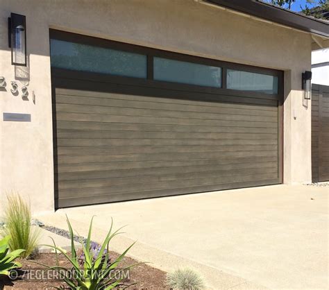 Contemporary Modern Wood Garage Doors - Ziegler Doors, Inc.