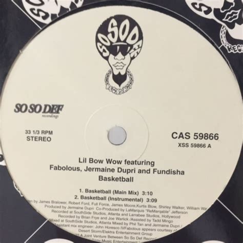 Lil Bow Wow Feat Fabolous Jermaine Dupri And Fundisha Basketball 12 Fatman Records