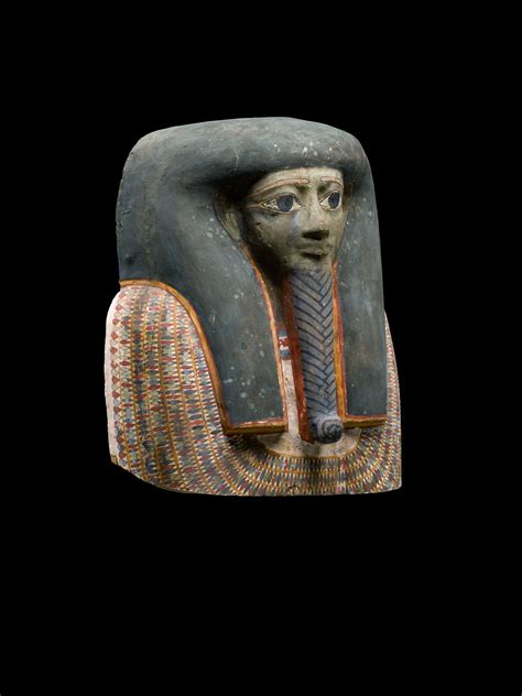 An Egyptian Polychrome Wood Mummy Mask 25th Early 26th Dynasty Circa