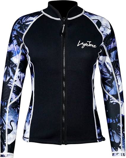 Amazon LayaTone Women S 3mm Long Sleeve Neoprene Wetsuit Top