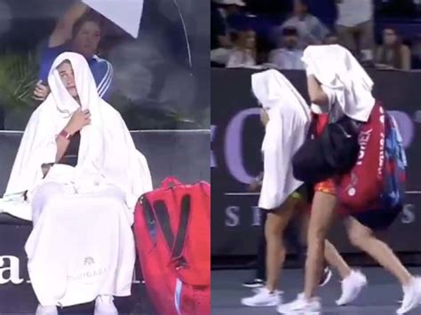 Watch Aryna Sabalenka And Elena Rybakina Wrap Themselves In Towels And