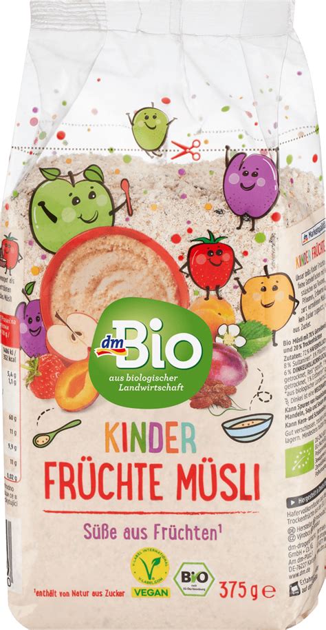 dmBio Kinder Früchte Müsli 375 g dauerhaft günstig online kaufen dm de