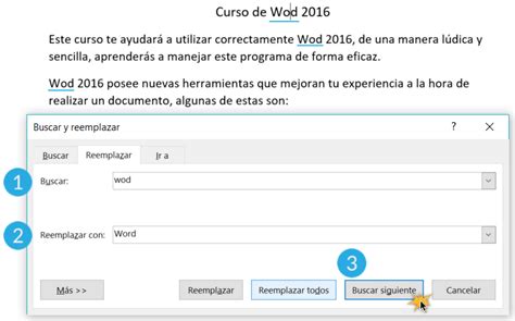 Word Reemplazar Un Texto