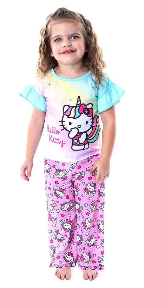 Hello Kitty Pajamas Toddler Girls Hello Kitty Unicorn 2 Piece Pajama