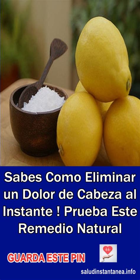 Sabes Como Eliminar Un Dolor De Cabeza Al Instante Prueba Este