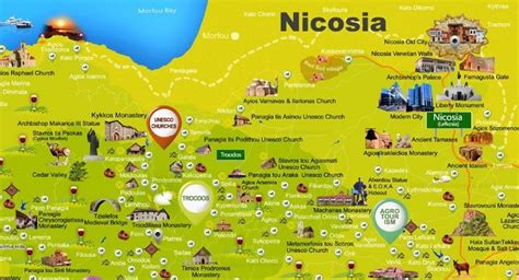 Nicosia Tourist Attractions Map Tourist Tourist Attraction Nicosia