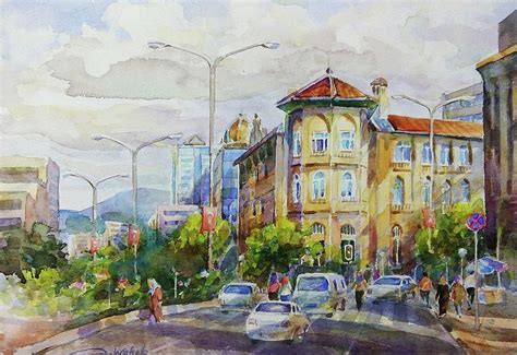 Izmir Centre Painting By Abdelwahab Nour Fine Art America