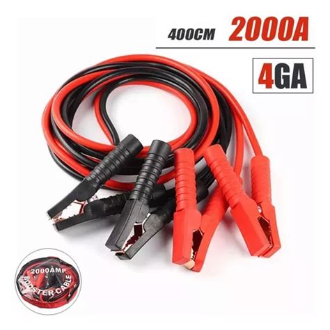 Cables Pasa Corriente 4 M Calibre 4 Awg Truper 2000a Envío gratis