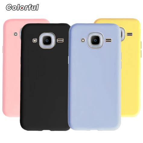 For Samsung Galaxy J2 2016 Case Sm J210f Fashion Candy Color Soft Silicone Phone Case For