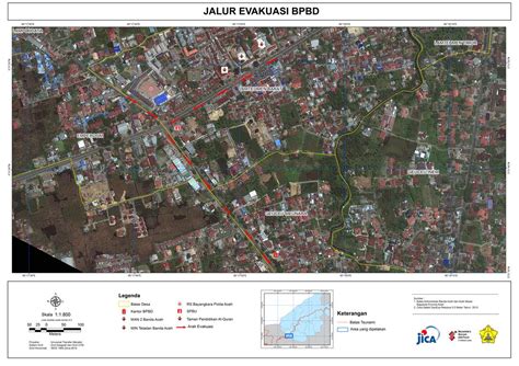 Peta Evakuasi BPBD Katalog Peta Banda Aceh