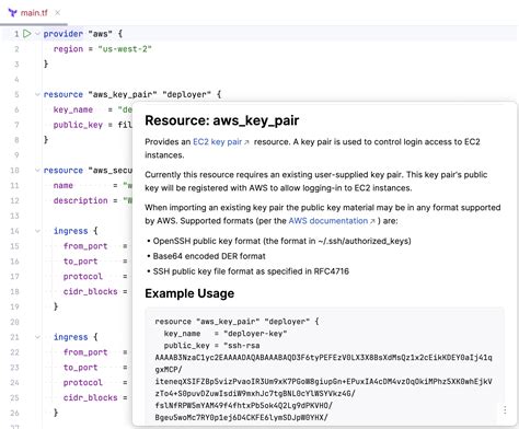 Languages And Frameworks Terraform Jetbrains Rider Documentation