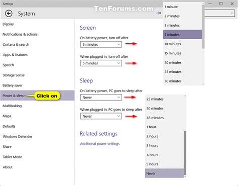 Change Power Plan Settings in Windows 10 | Tutorials