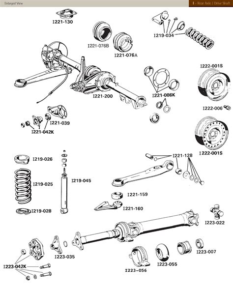 Bud S Benz Catalog Sl I Rear Axle Drive Shaft Wheels