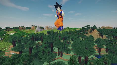 Minecraft Goku Build Dragon Ball Z