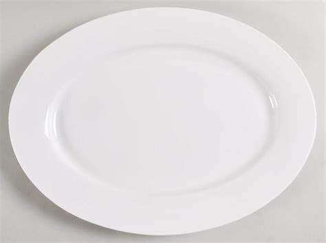 Nevaeh White Bone 14 Oval Serving Platter By Fitz Floyd