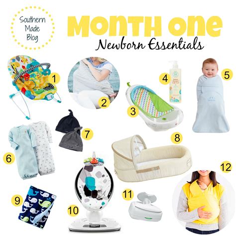 Month One | Newborn Essentials + Giveaway - Southern Made Blog