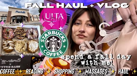 Asmr Vlog Fall Day In My Life 🛒🍂 Shopping Massage Haul And Romanticizing Fall Youtube