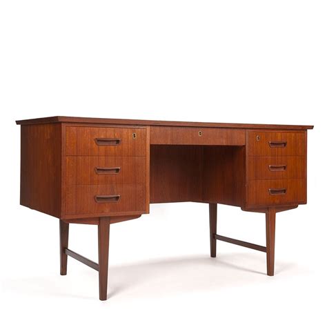 Danish Teak Mid Century Vintage Desk Retro Studio