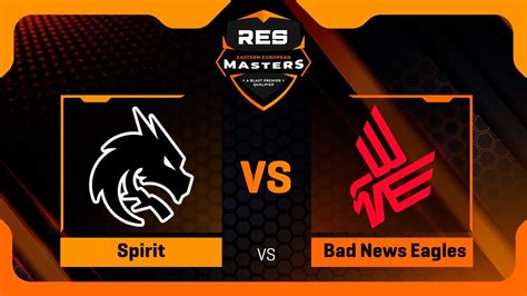 Spirit Vs Bad News Eagles Map 1 Mirage RES EEU Masters Fall 2023