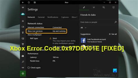 Xbox Error 0x97DD001E When Connecting To Xbox Live On Console Or PC