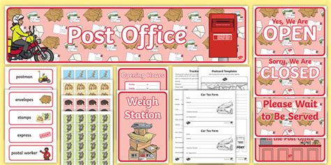 FREE! - The Post Office Printables | Play Set | Early Learners