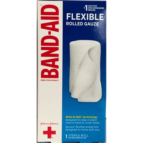 Band Aid Flexible Rolled Gauze Bandage 4 In X 25 Yards All Purpose