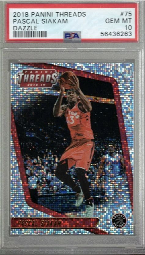 panini threads pascal siakam  dazzle  sale  ebay