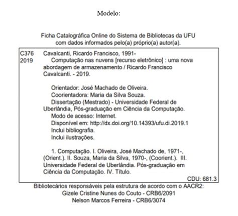 Ficha Catalogr Fica Tcc Entenda Como Fazer Na Abnt