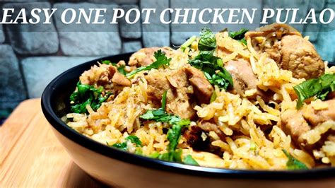 Easy One Pot Chicken Pulaoone Pot Chicken Rice Einfacher Hühnerreis