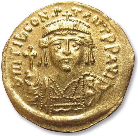 Imp Rio Bizantino Tib Rio Ii Constantino D C Ouro Solidus