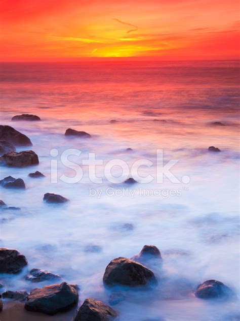 Rocky Coast Sunset Stock Photo | Royalty-Free | FreeImages