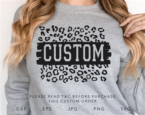 Custom Your Team Leopard SVG Dxf Png Eps Custom Mascot Svg