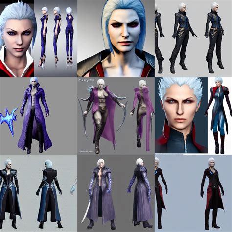 Render Of Vergil From The Game Devil May Cry As A Stable Diffusion