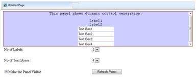 Panel Learn ASP NET Controls