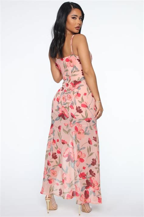 Exciting Moments Floral Maxi Dress Peach Fashion Nova Peach Maxi Dresses Floral Maxi Dress