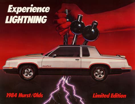 1984 Hurstolds Dealer Lightning Rods Poster Oldsmobile Pinterest